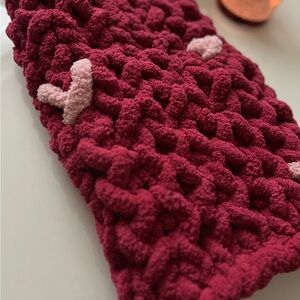 Handmade Sweetheart Collection Car Seat Blanket in Pink Sugar Cookie